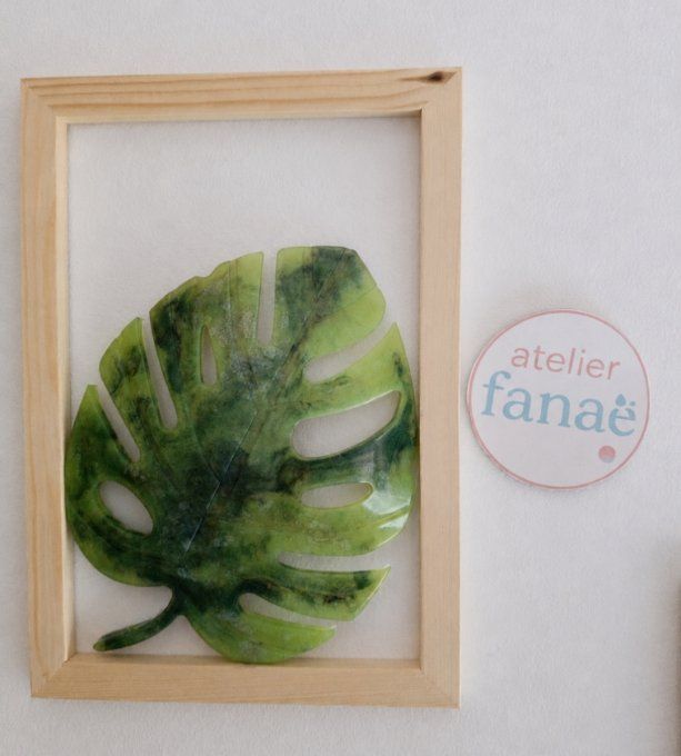 cadre feuille "Monstera"